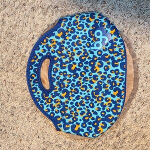 BYO Lunch Bag Soft Neoprene Blue Orange Cheetah NWOT